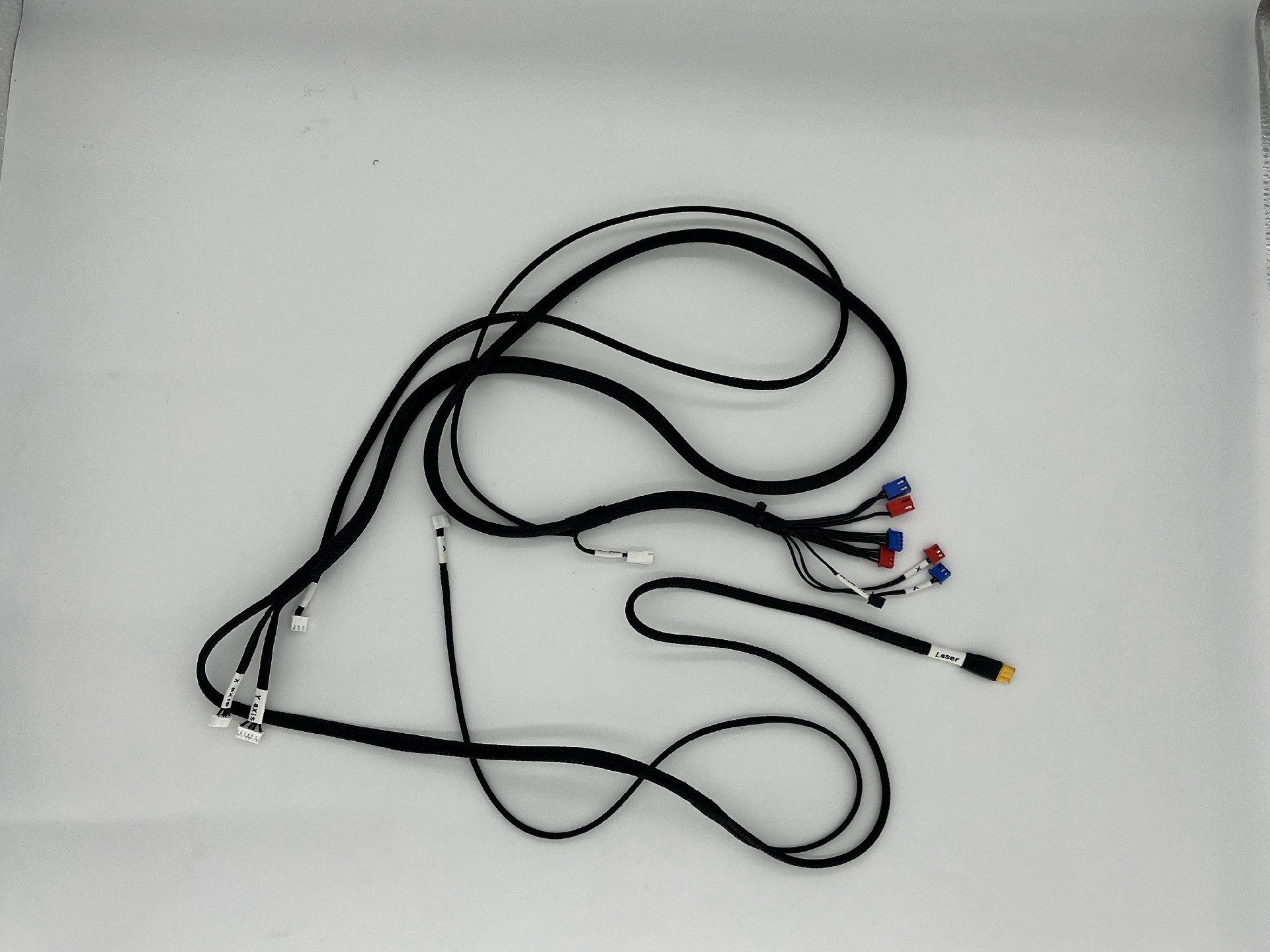 Laser engraving machine harness